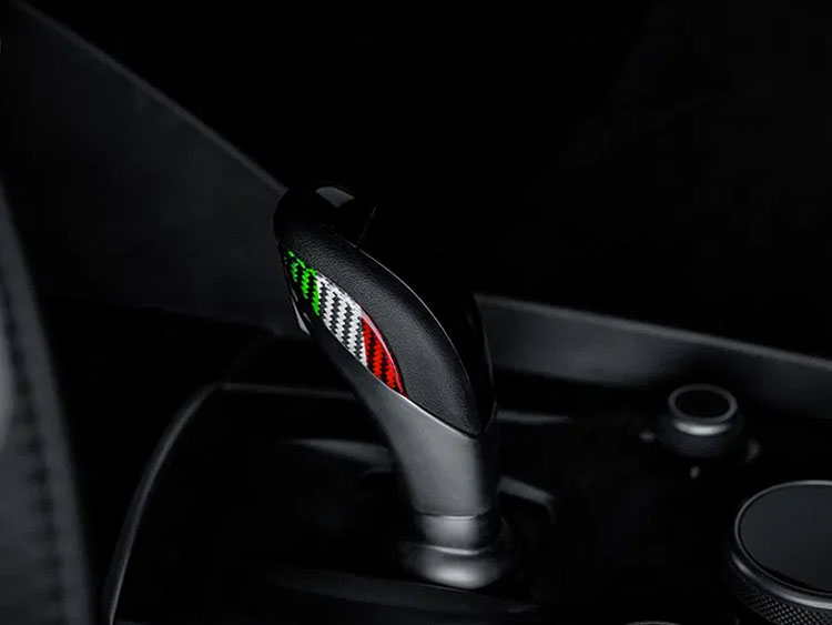 Alfa Romeo Giulia Gear Knob Side Trim - Carbon Fiber - Pre '20 models - Italian Theme